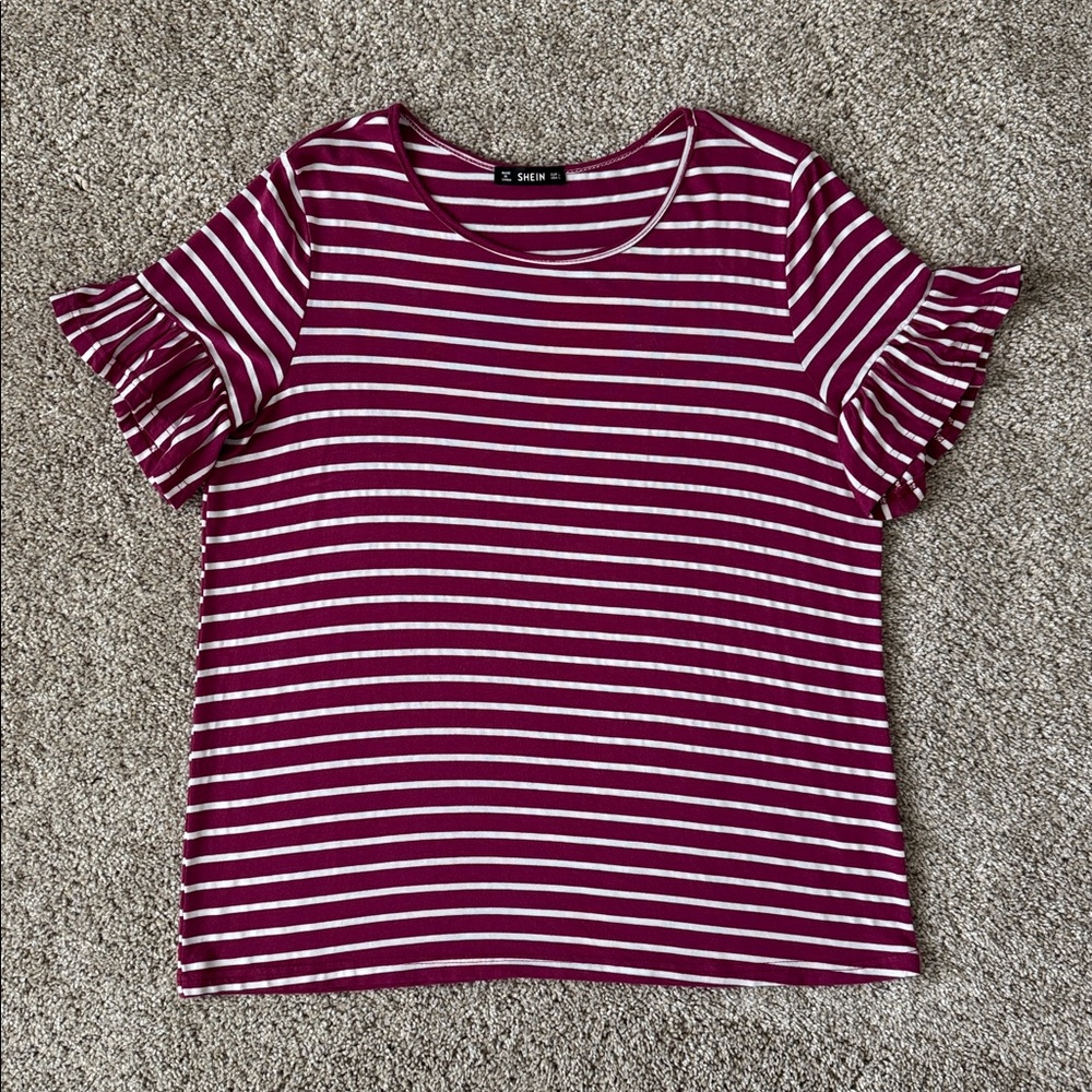 Shein Flare Ruffle Sleeve Top